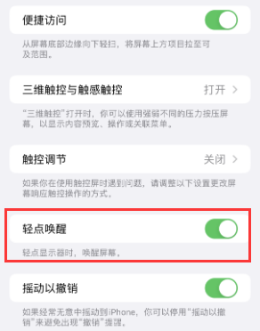 青秀苹果授权维修站分享iPhone轻点无法唤醒怎么办