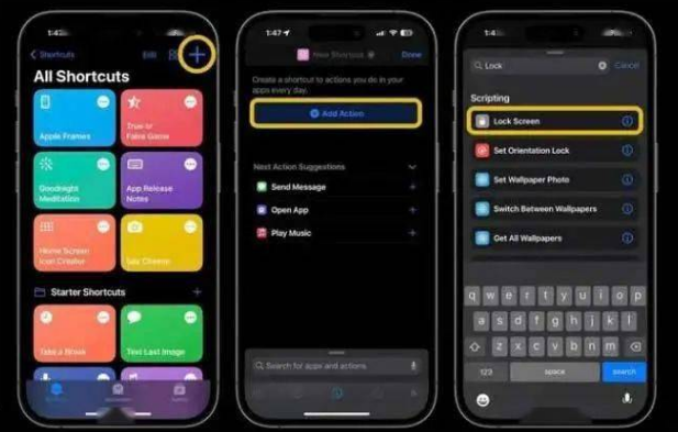青秀苹果14锁屏维修店分享iPhone14升级iOS16.4后如何创建锁屏快捷方式 