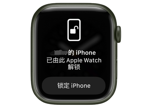 青秀苹果手机维修分享用 AppleWatch 解锁配备面容 ID 的 iPhone方法 